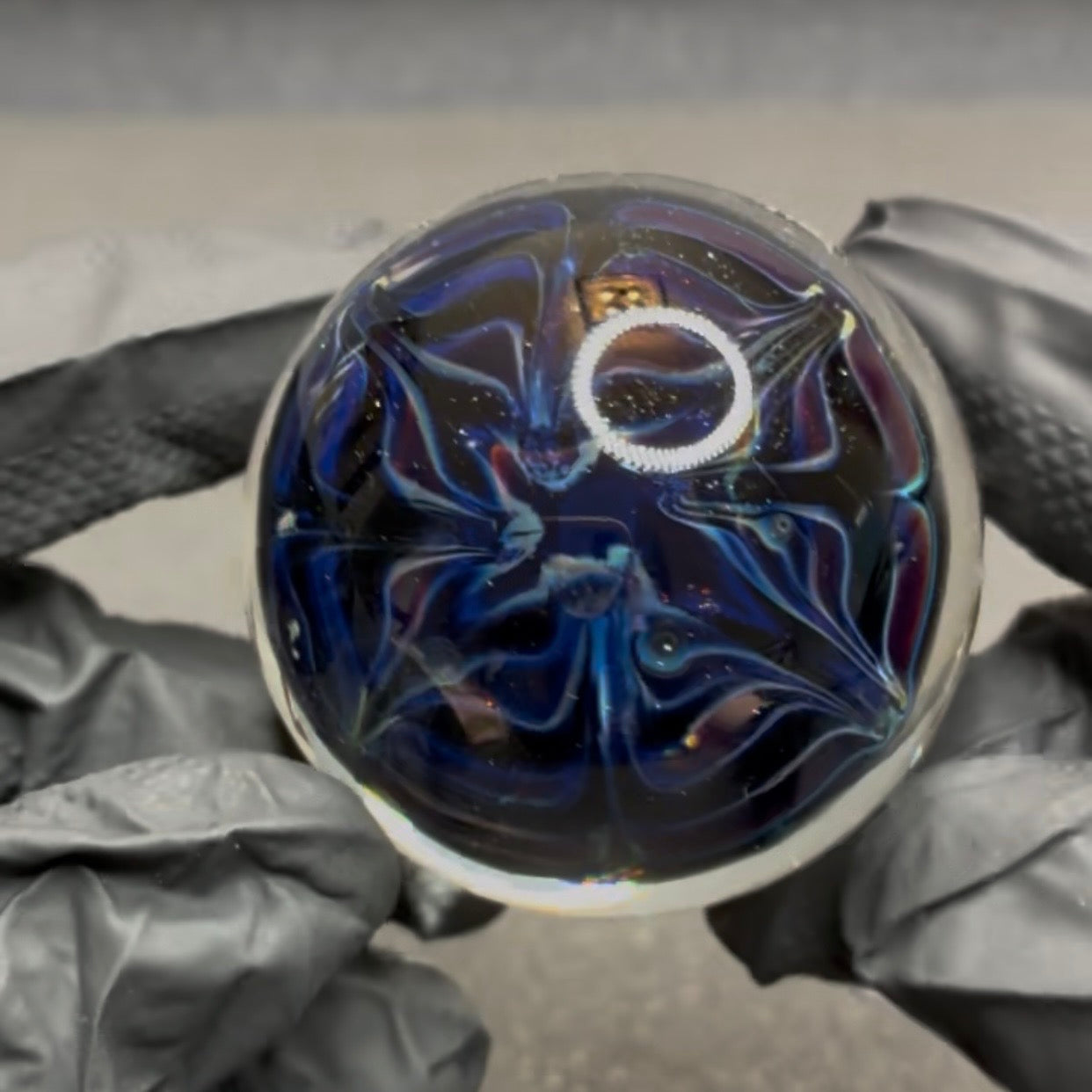 Stephen Boehme Skull & Roses Marble #603 2.05"