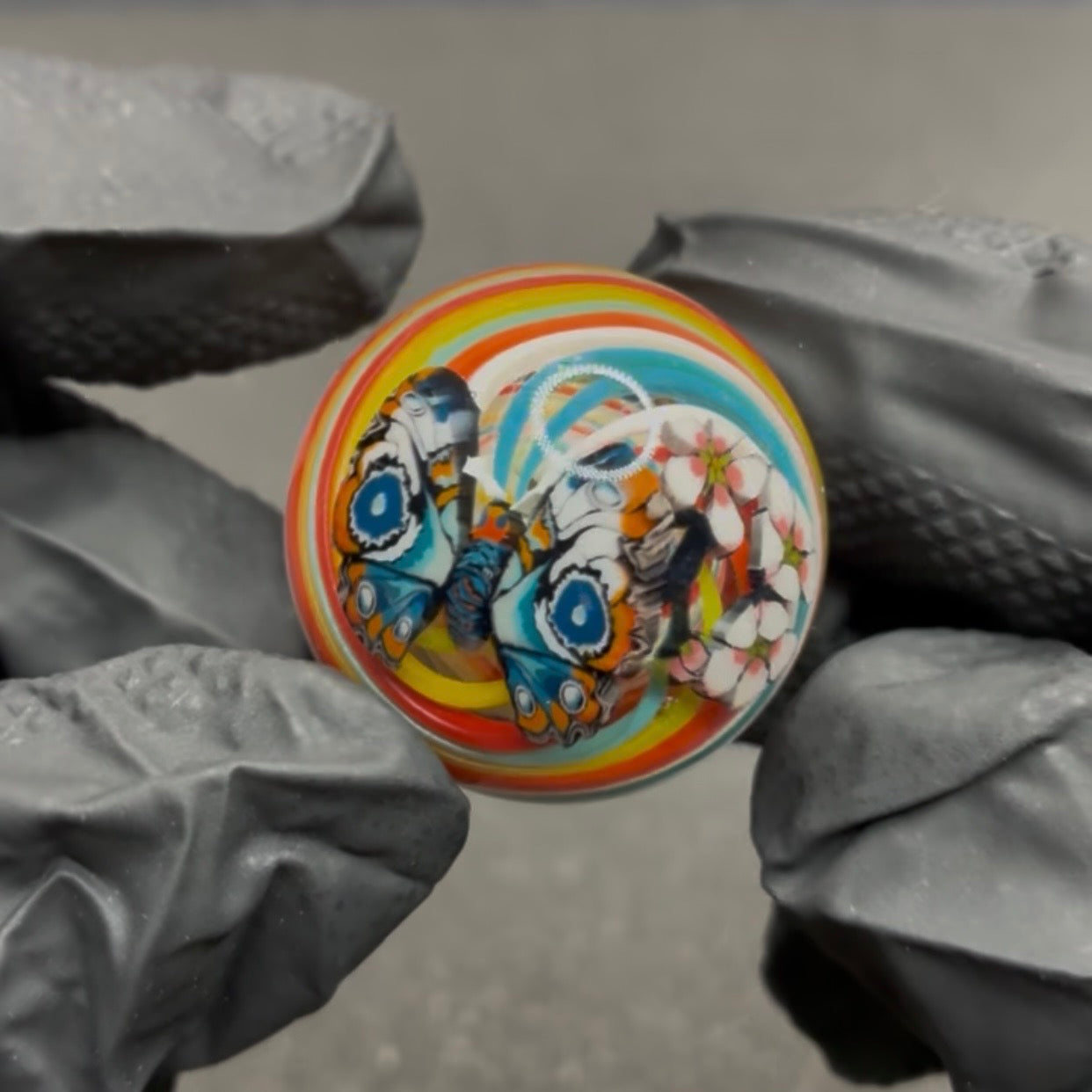 Stephen Boehme Butterfly Marble 1.3" #606