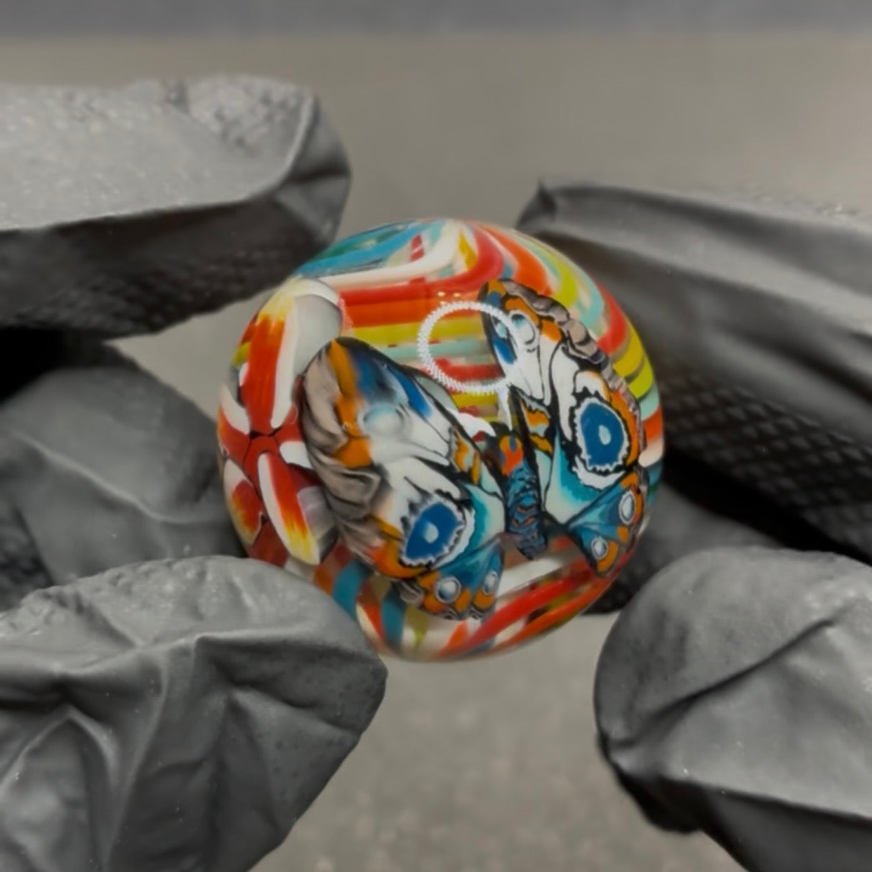 Stephen Boehme Butterfly Marble 1.3" #609