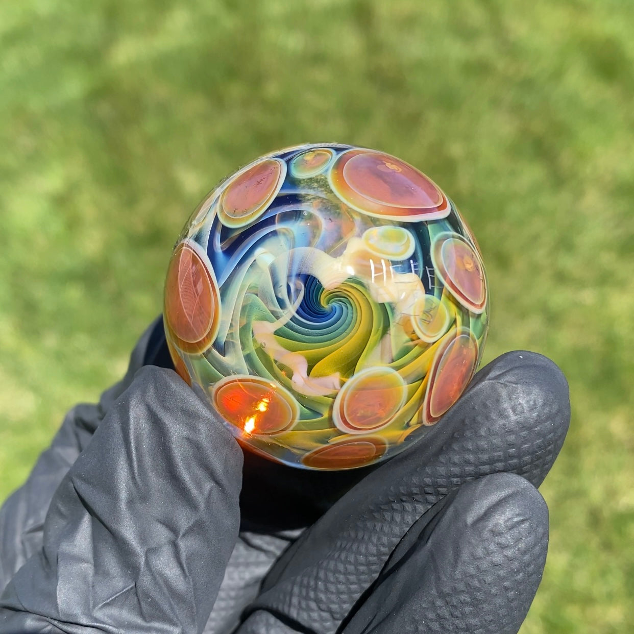 El Hefe Remy Schwartz Fume Flower Wig Wag Marble 1.8”