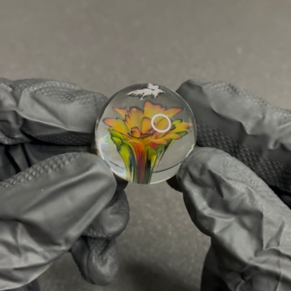 Modified Creations Flower Butterfly Marble 29mm-35mm #69F