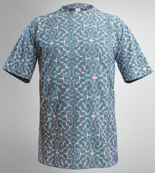 Shipibo Kené Shirts Blue