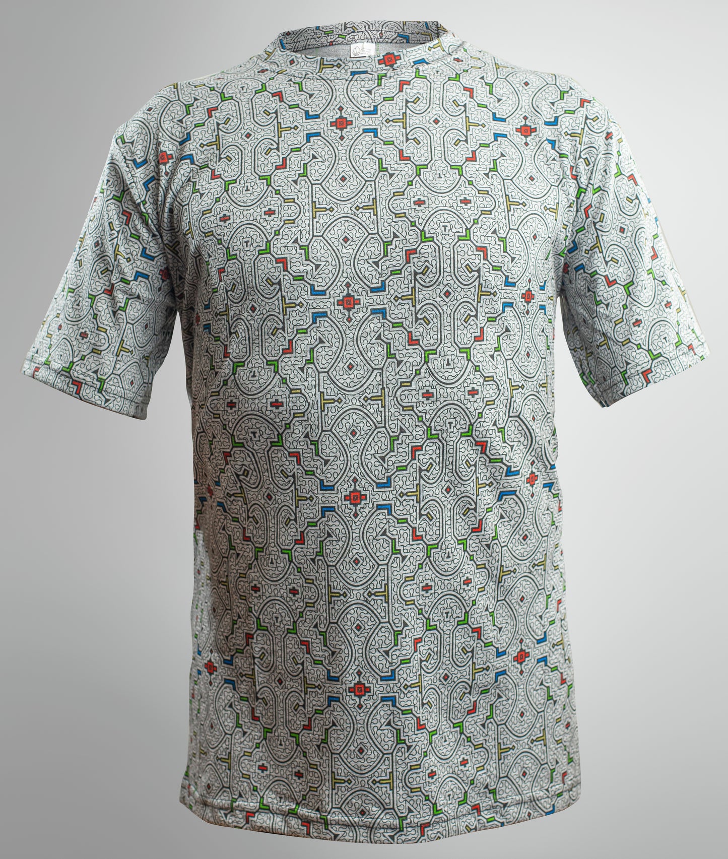 Shipibo Kené Shirt Gray