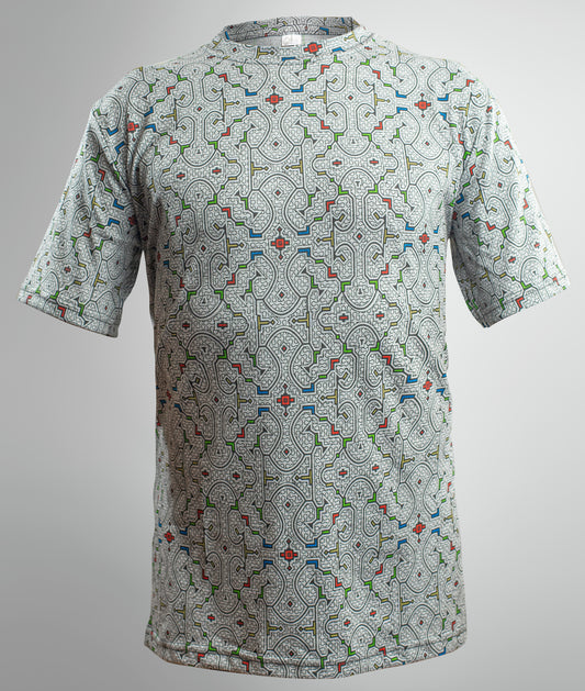 Shipibo Kené Shirt Gray
