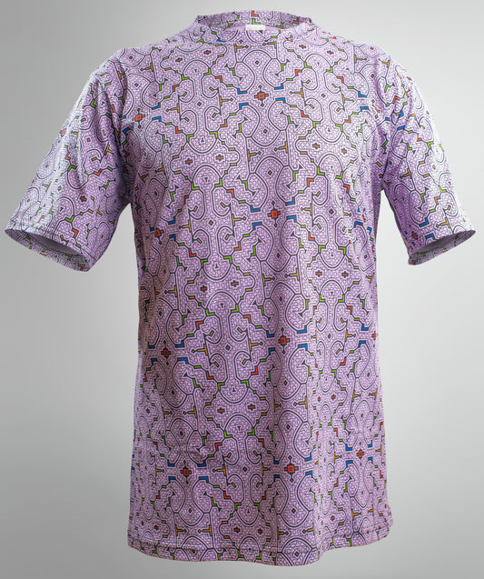 Shipibo Kené Shirt Purple