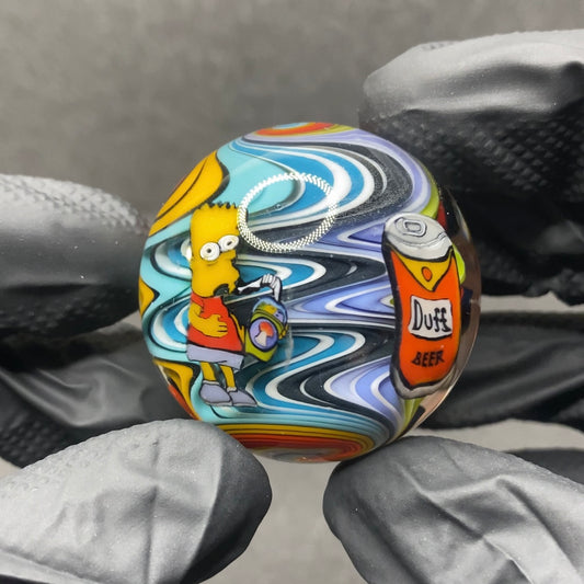 Stephen Boehme Bart and Krusty Marble 1.3”