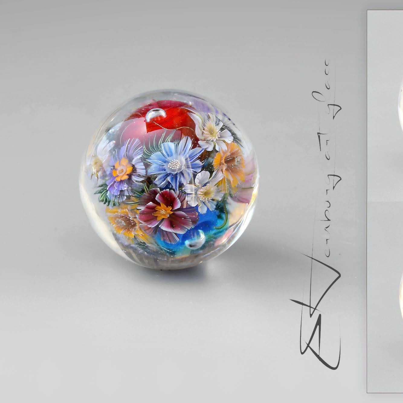 Elena Hernberg Flower Marble 1.53”