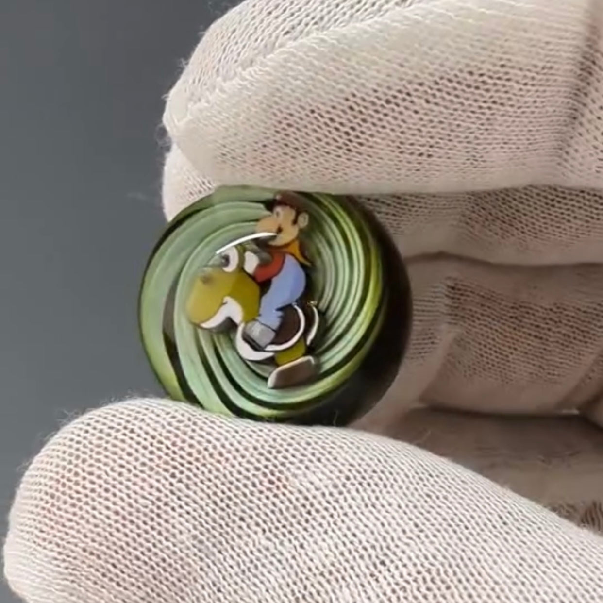 MicrosWorkshop Yoshi & Mario Slurper Marble 1”
