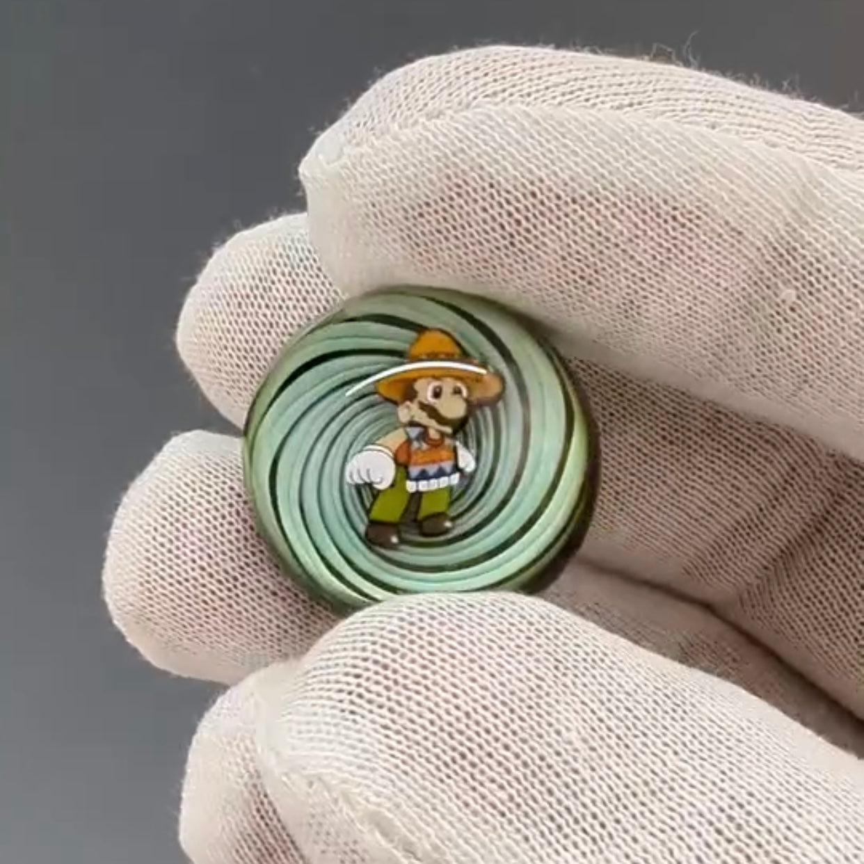 MicrosWorkshop Pancho Mario Slurper Marble 1”