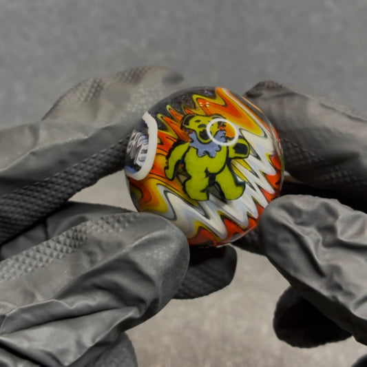 Stephen Boehme Grateful Dead Bear Slurper Marble 1.2” #1