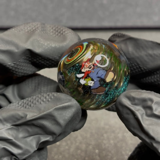 Stephen Boehme X MicrosWorkshop Psychedelic Mario Marble 1.2” #9