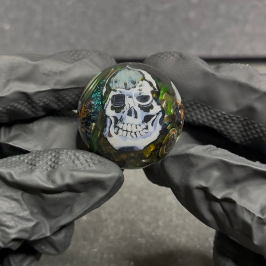 Stephen Boehme X Robert Koch Bee Skull Marble 1.2” #29
