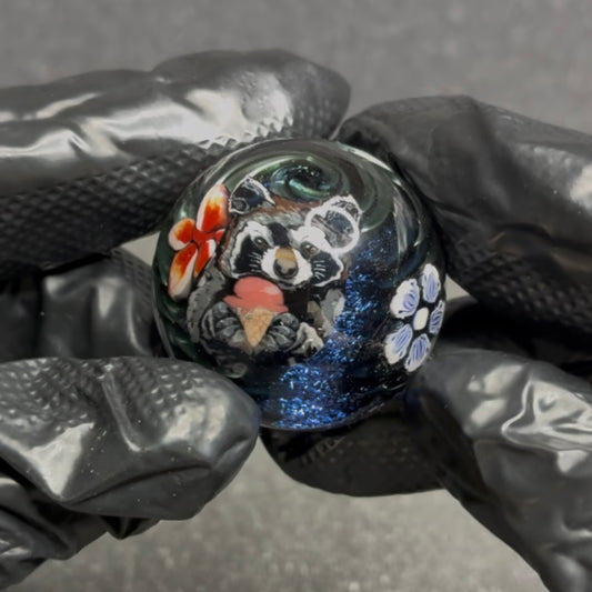 Stephen Boehme X Ian Michael Raccoon With Ice Cream Marble 1.2” #36