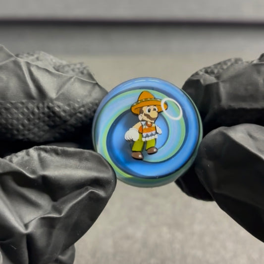 MicrosWorkshop Pancho Mario Slurper Marble 1” #15A