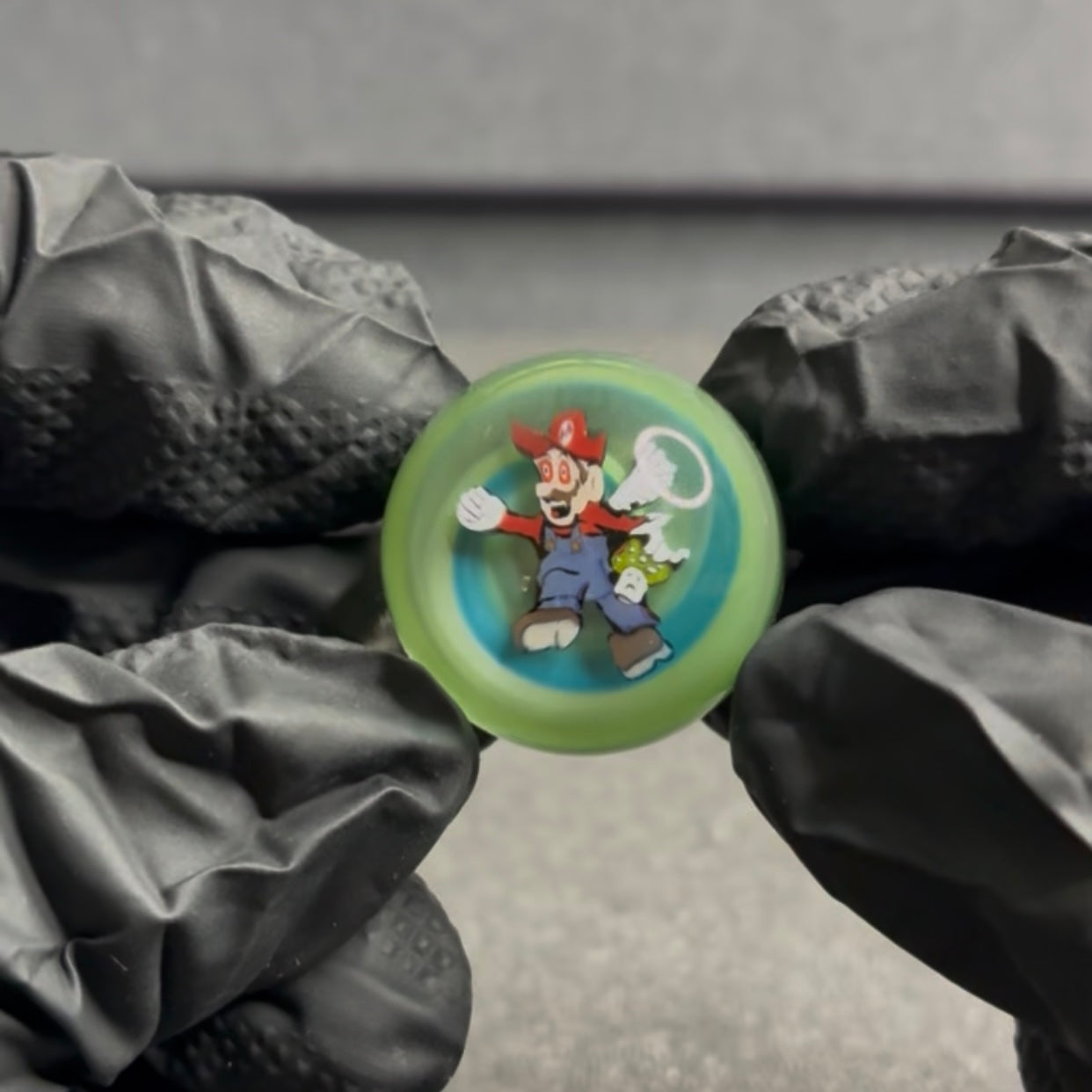 MicrosWorkshop Tripping Mario Slurper Marble 1” #18A