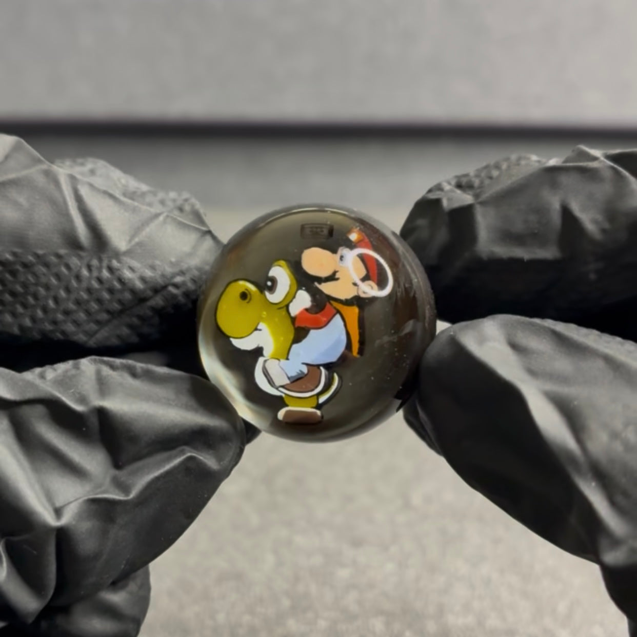 MicrosWorkshop Mario Riding Yoshi Marble 1” #26A