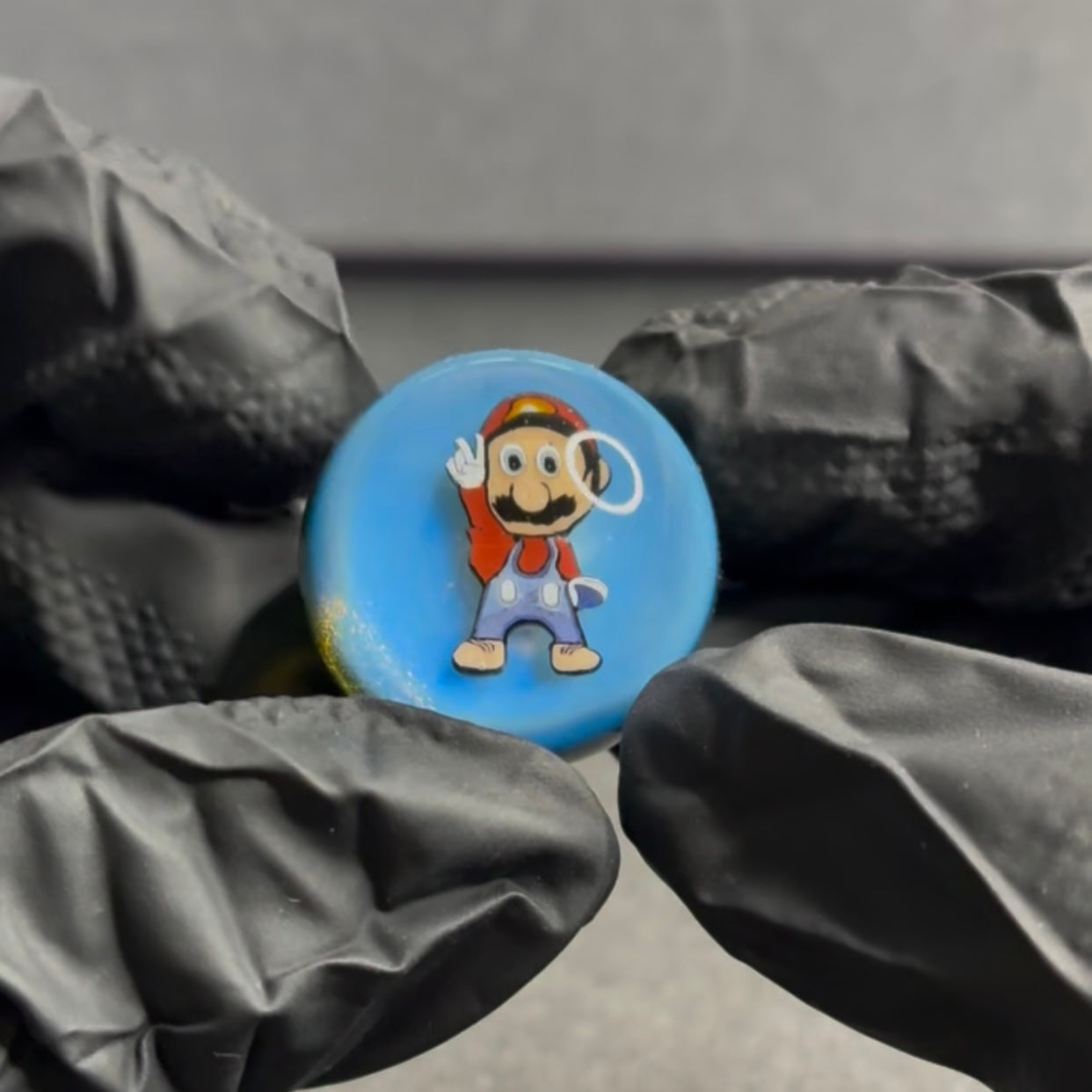 MicrosWorkshop Peace Out Mario Marble 1” #35A