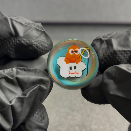 MicrosWorkshop Tripping Mario Marble 1” #37A