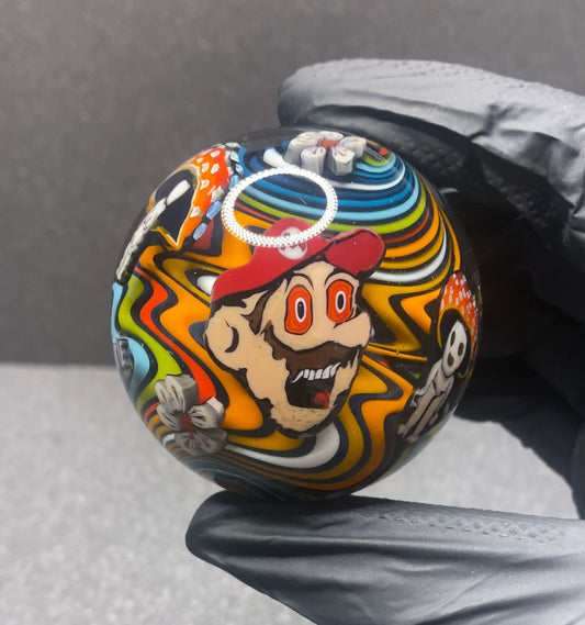 Stephen Boehme X Micro’s Workshop Psychedelic Mario Marble 2.4”