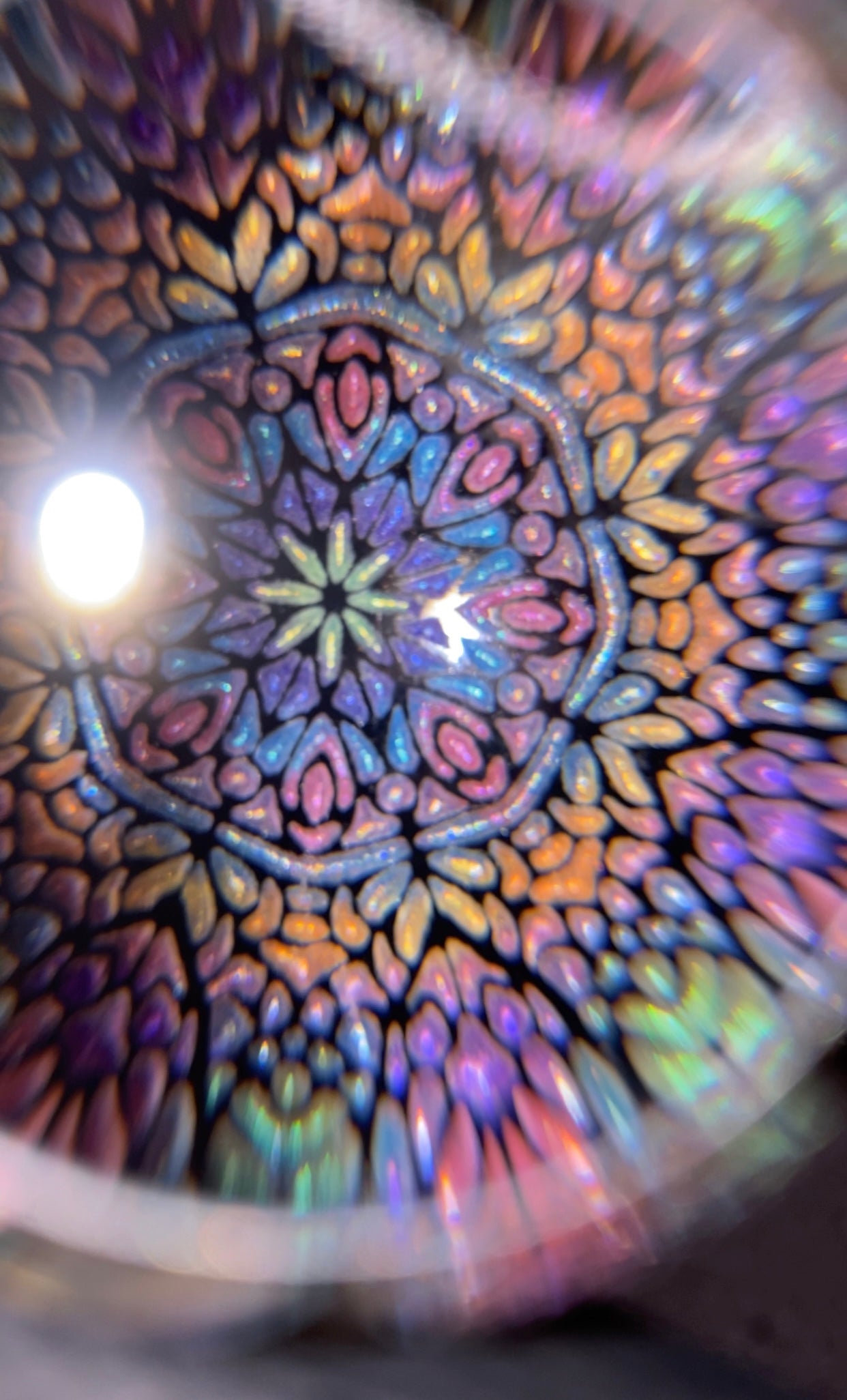 Masataka Joei Origami Cranes & Bubbles Kaleidoscope Marble 1.49”