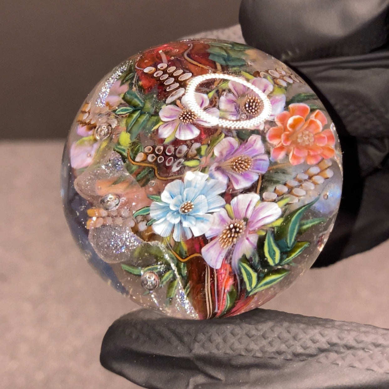 Elena Hernburg Flower Murrine Marble 1.89”