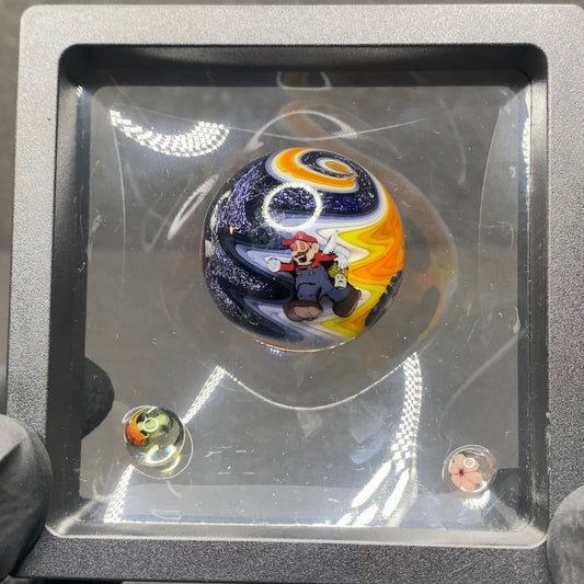Stephen Boehme x MicrosWorkshop Tripping Mario Murrine Marble 1.3” Dichroic