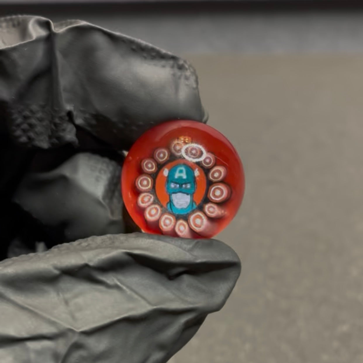 Keys X Dave Strobel Captain America Marble 22mm #100