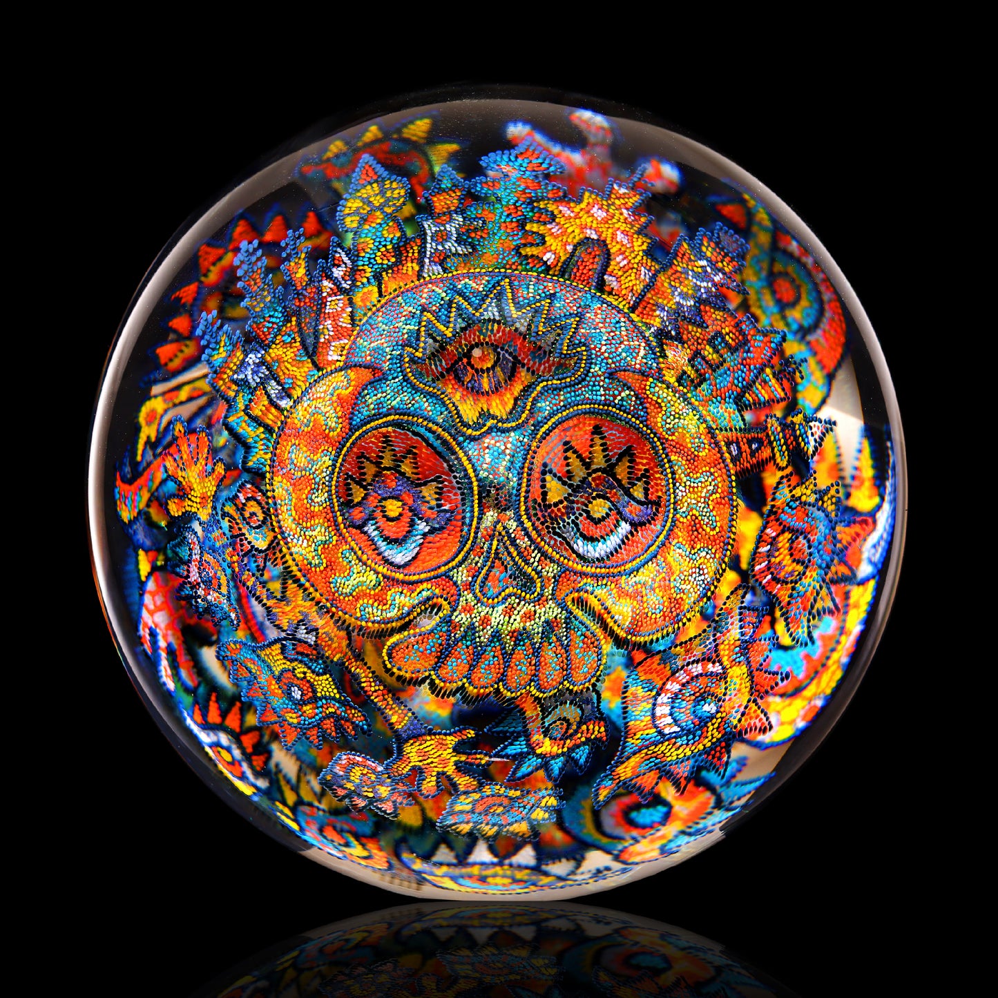 2025 Takao Miyake 70mm Layered Skull and Tomy Pointillism Marble