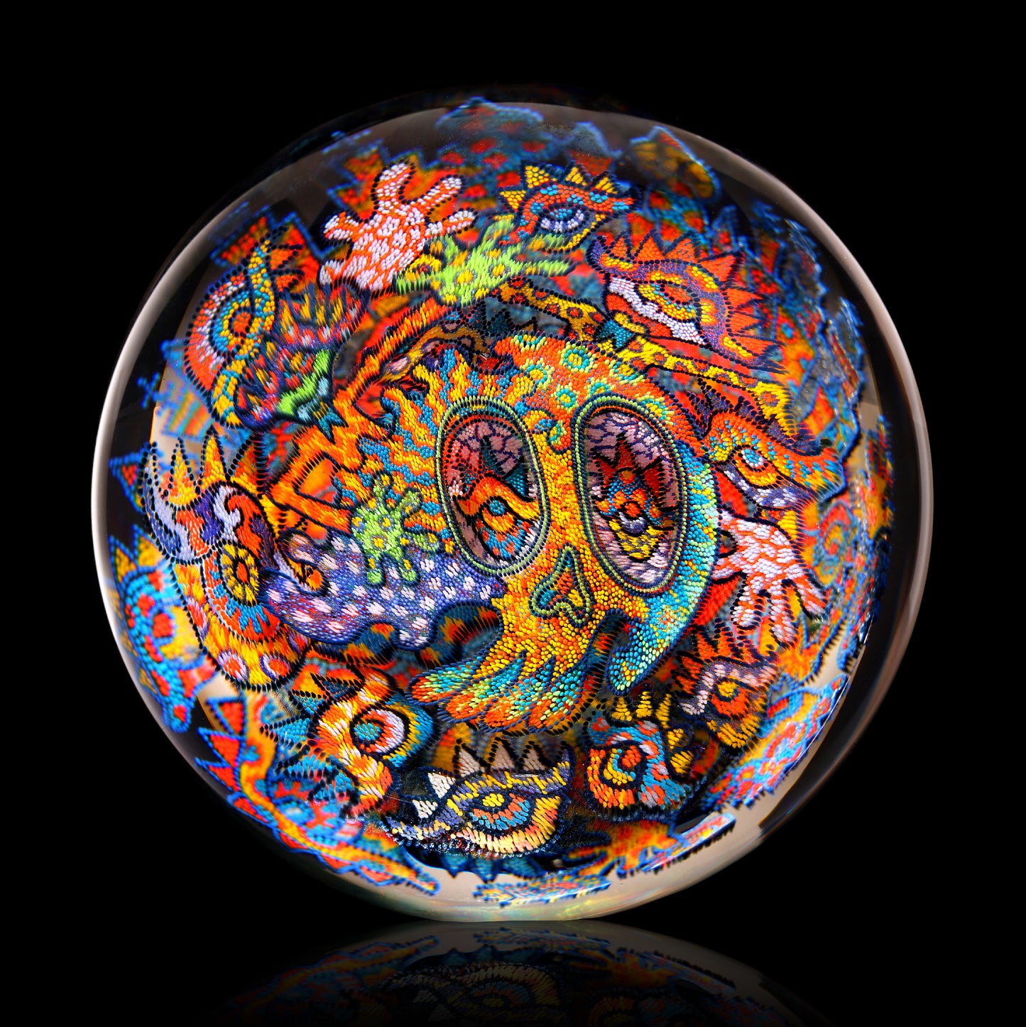 2025 Takao Miyake 70mm Layered Skull and Tomy Pointillism Marble