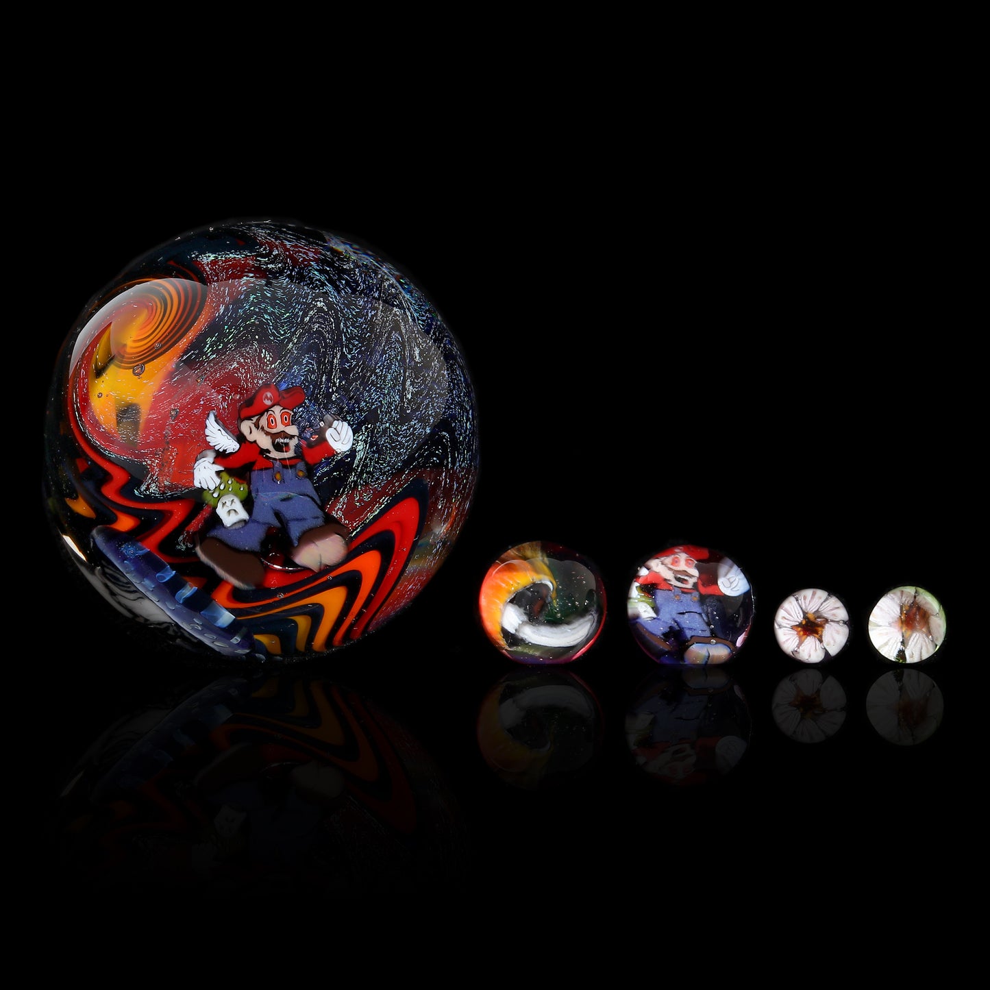 Stephen Boehme x MicrosWorkshop Psychedelic Mario Slurper Set Dichroic (3 Available)