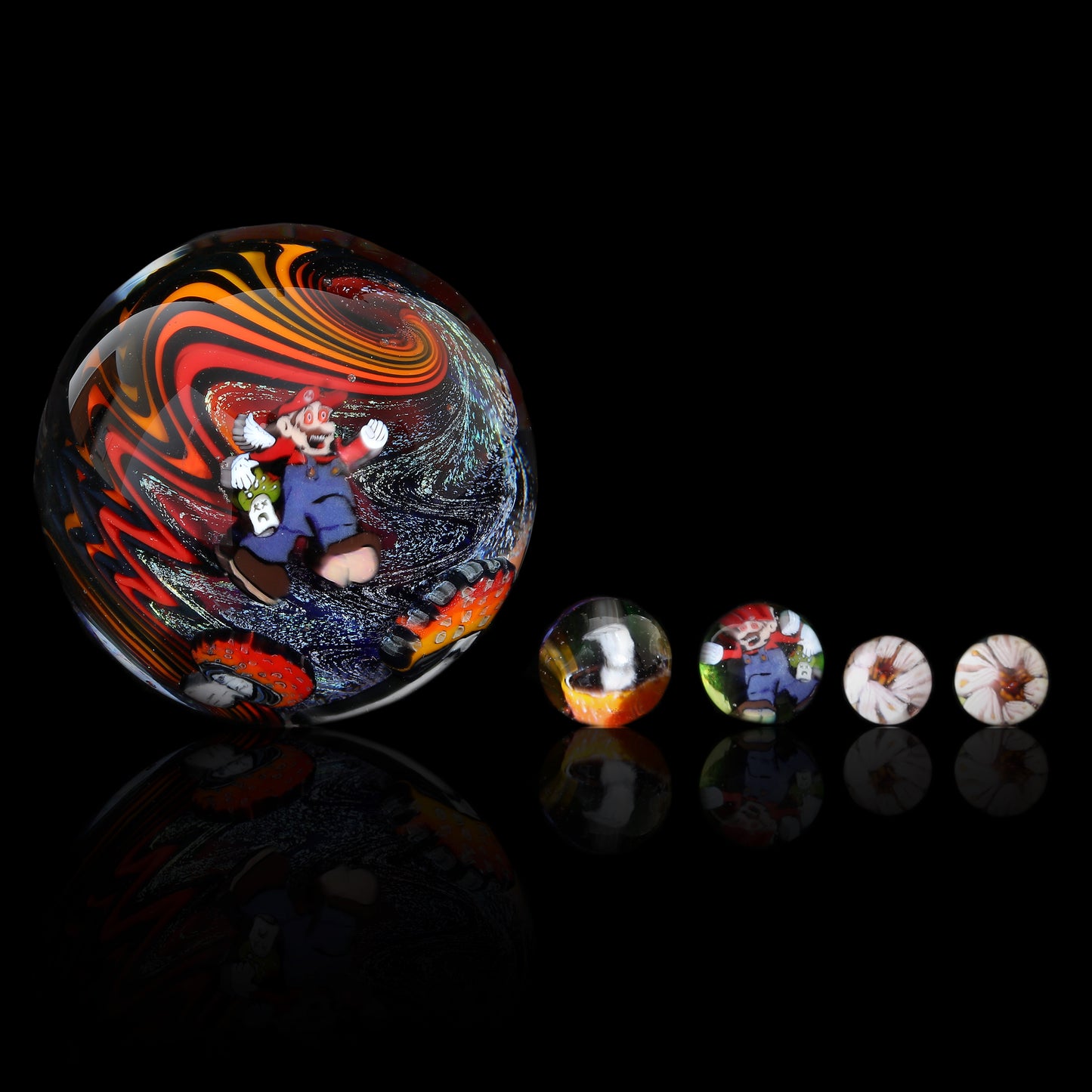 Stephen Boehme x MicrosWorkshop Psychedelic Mario Slurper Set Dichroic (3 Available)