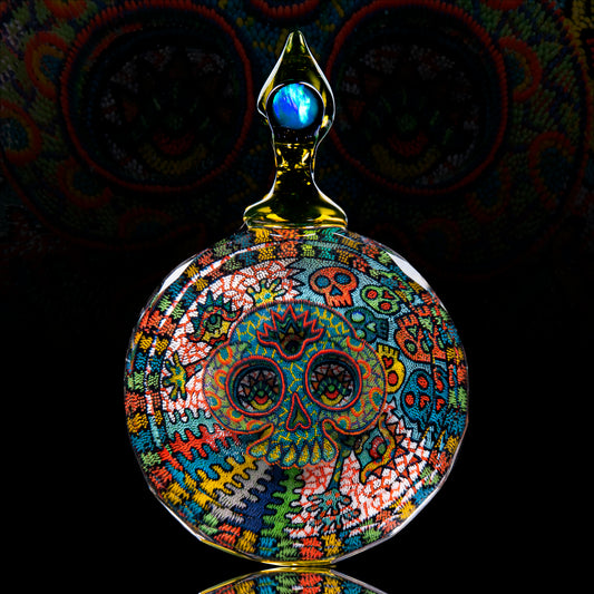 Takao Miyake Double Layer Skull UV Pendant 2”