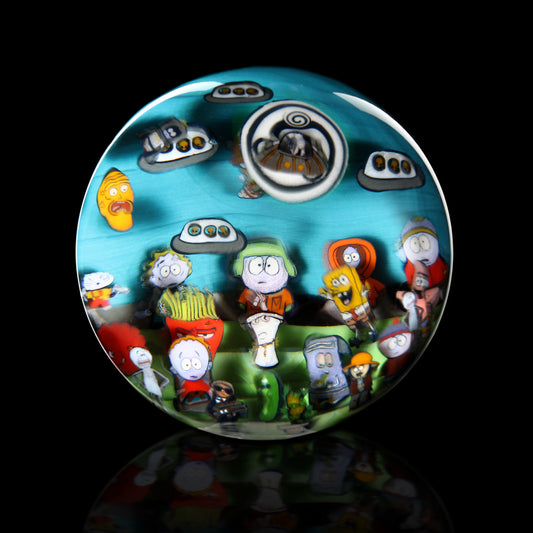 Jayson Keys Murrine Scene Marble 1.90” 010