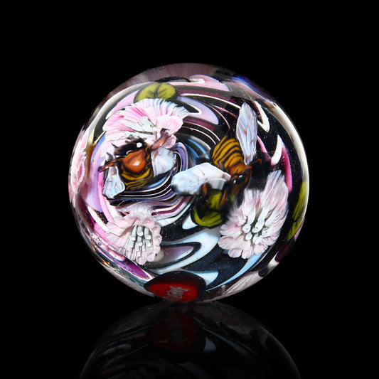 Stephen Boehme Flowers & Bees Marble 1.75”