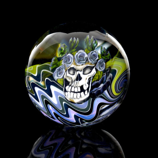 Stephen Boehme Blue Bertha Blue Rose Marble 1.5”