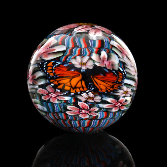 Gavin Boehme x Stephen Boehme Butterfly & Flowers Marble 1.3”