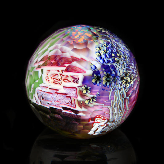 Piper Dan X Mr. Facet Asanoha Castle Faceted UV Marble 1.72”