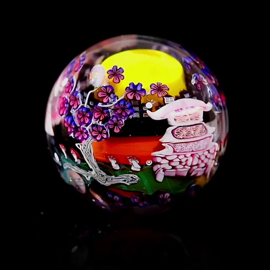 Piper Dan 2.82” Giant Asanoha Wrap UV Sunset Marble