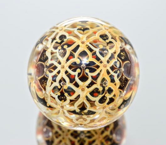 Tomoya Sakagami Flower & Cloisonne Pattern Marble 1.55"