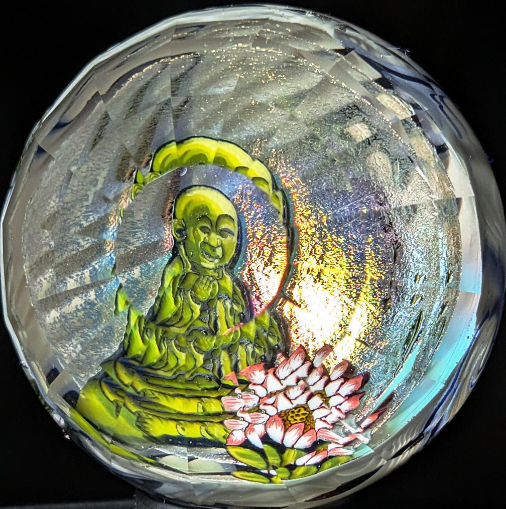 Stephen Boehme X Mr. Facet Buddha Koi Fish Marble 2" #419
