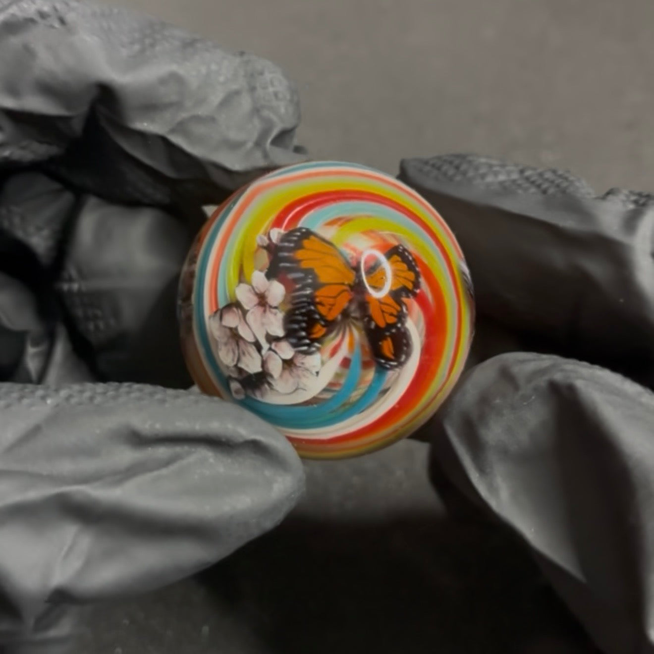 Stephen Boehme Butterfly Marble #75B 34mm