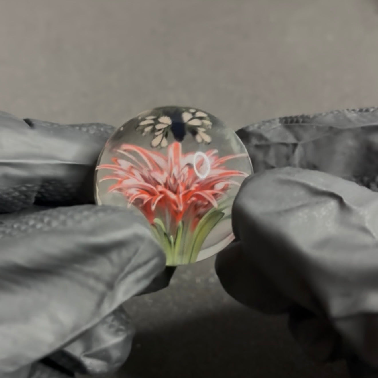 Modified Creations Flower Butterfly Marble 29mm-35mm #62F