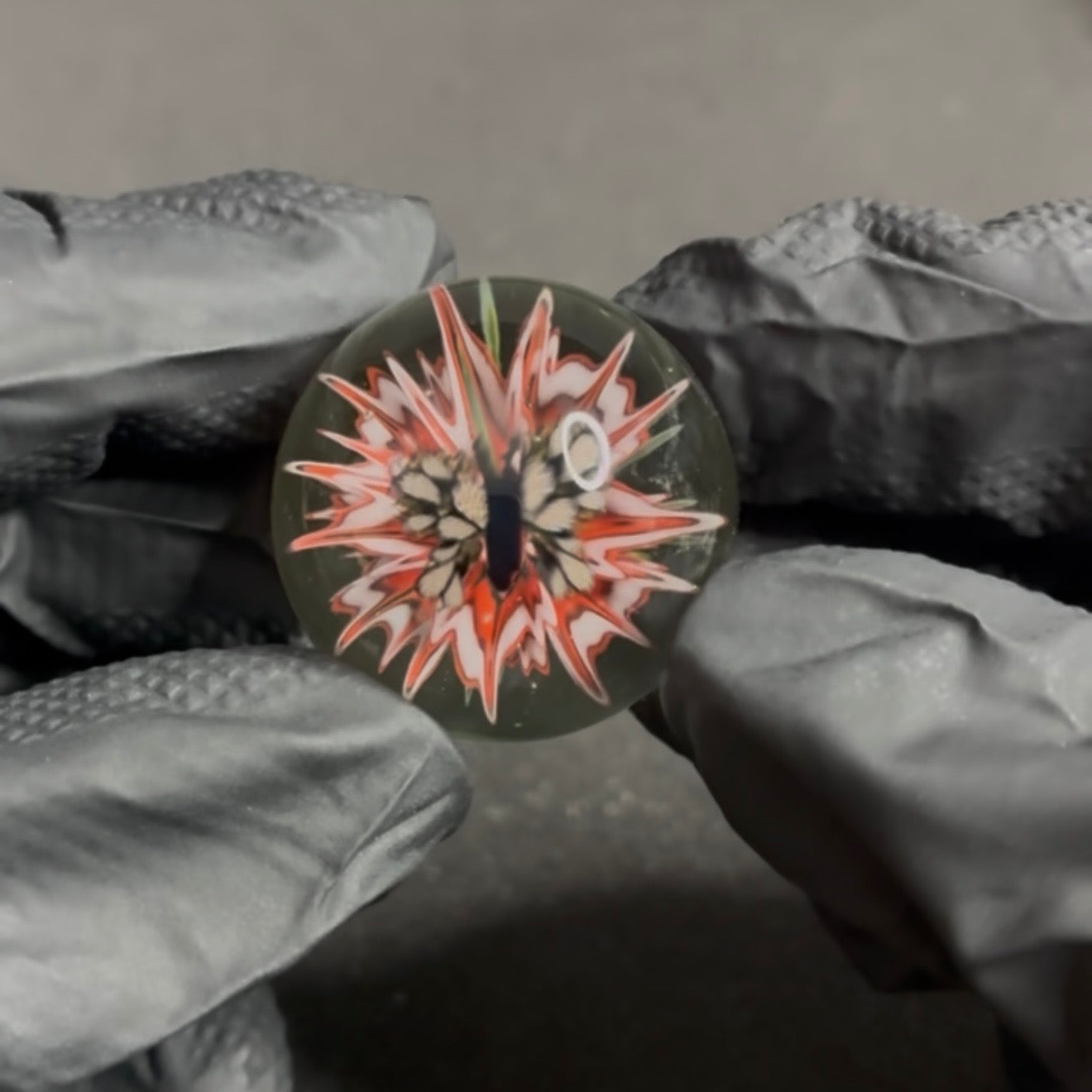 Modified Creations Flower Butterfly Marble 29mm-35mm #62F