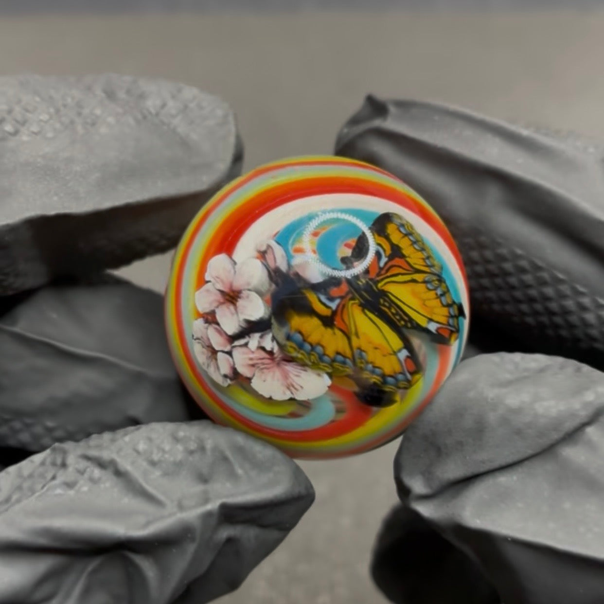 Stephen Boehme Butterfly Marble 1.3" #608