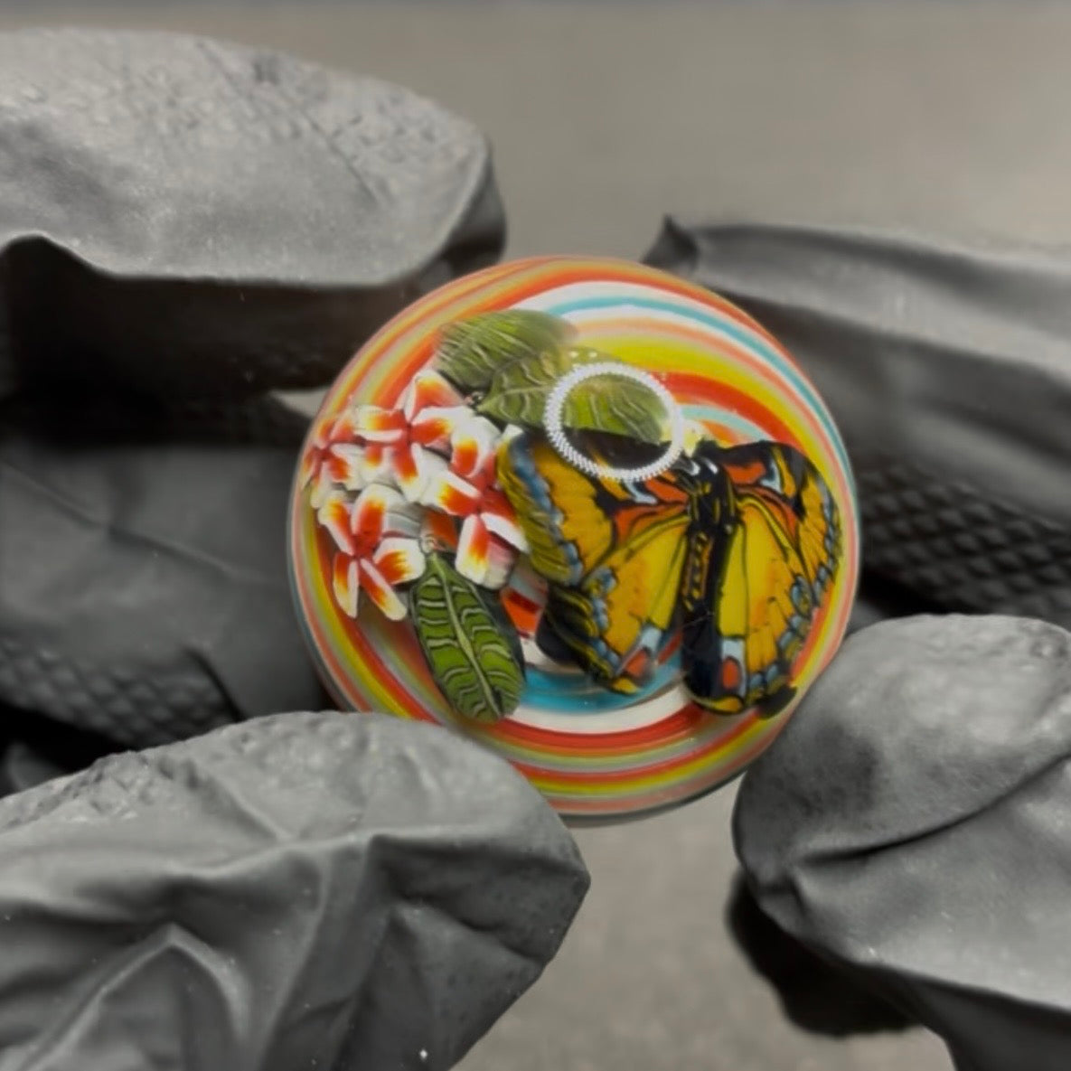 Stephen Boehme Butterfly Marble 1.3" #611
