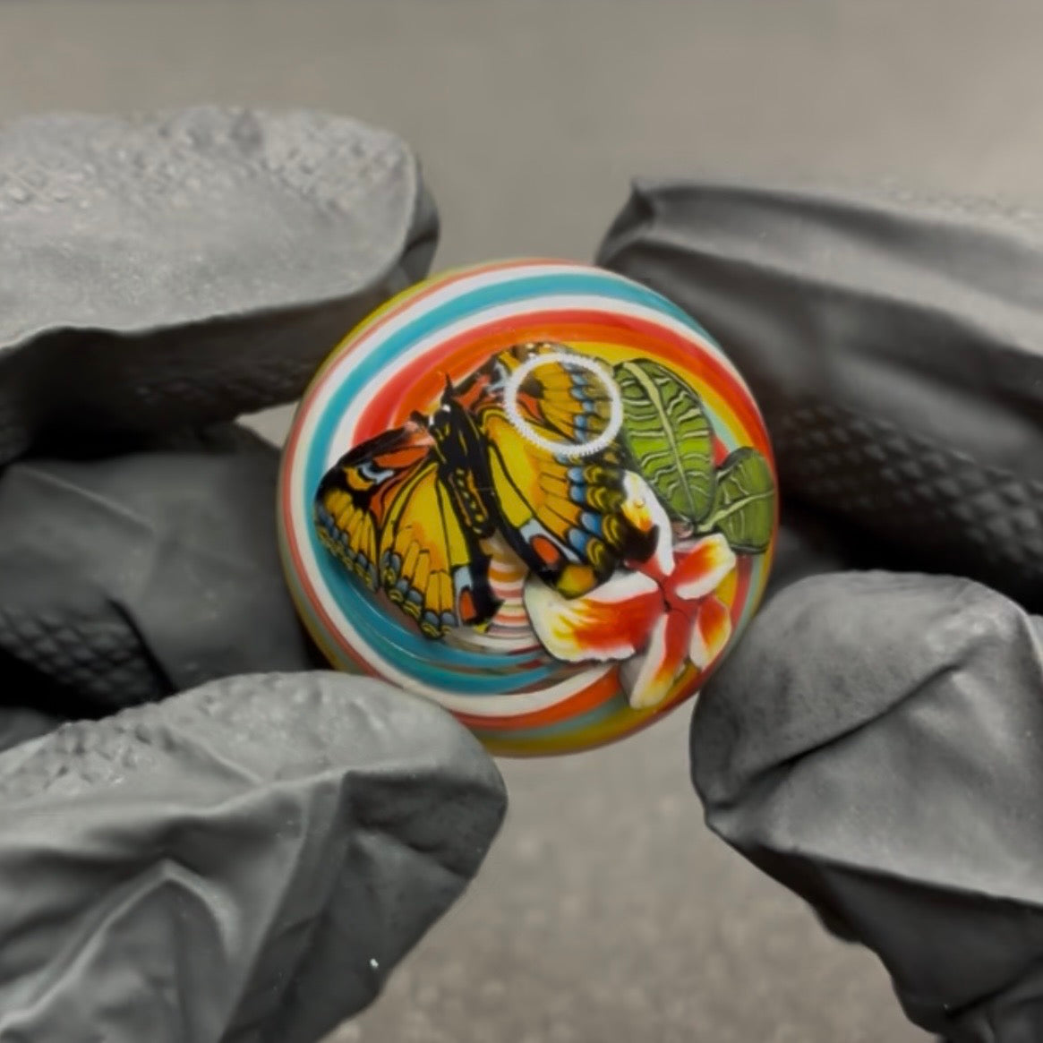 Stephen Boehme Butterfly Marble 1.3" #612