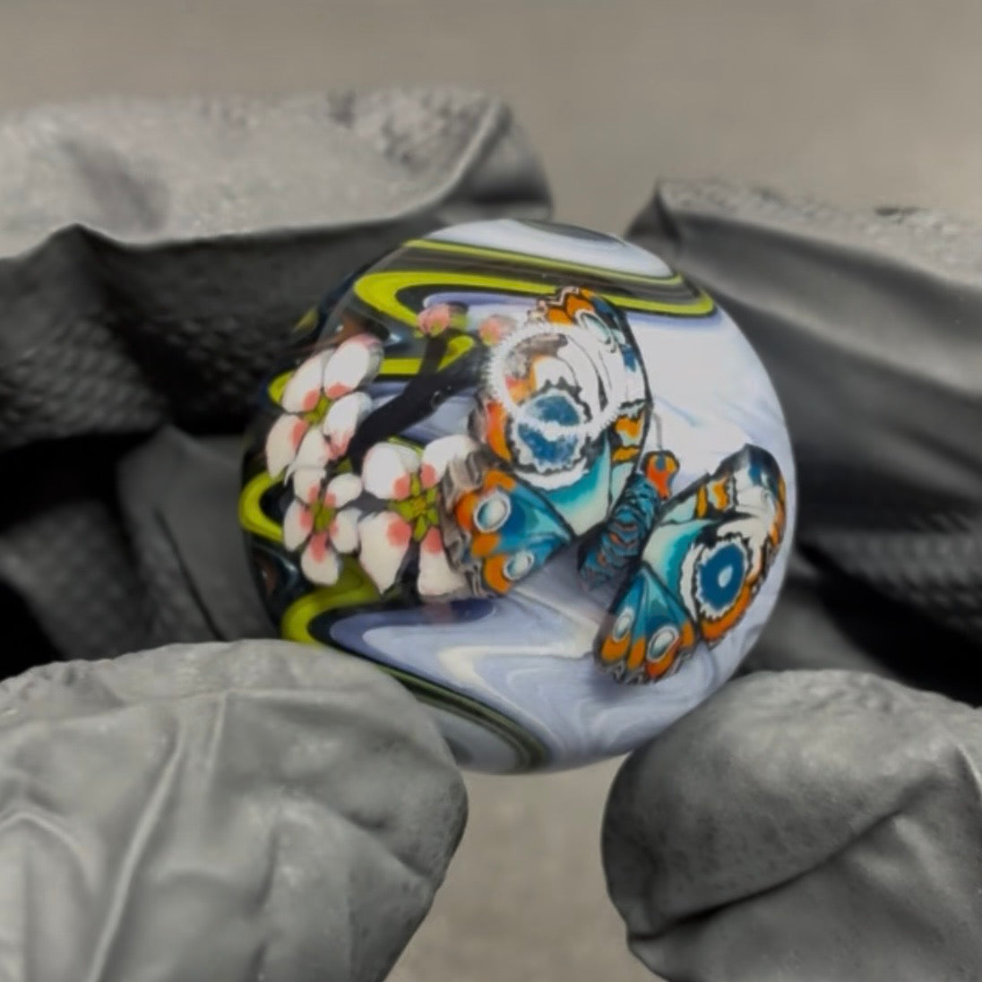 Stephen Boehme Butterfly Marble 1.3" #614