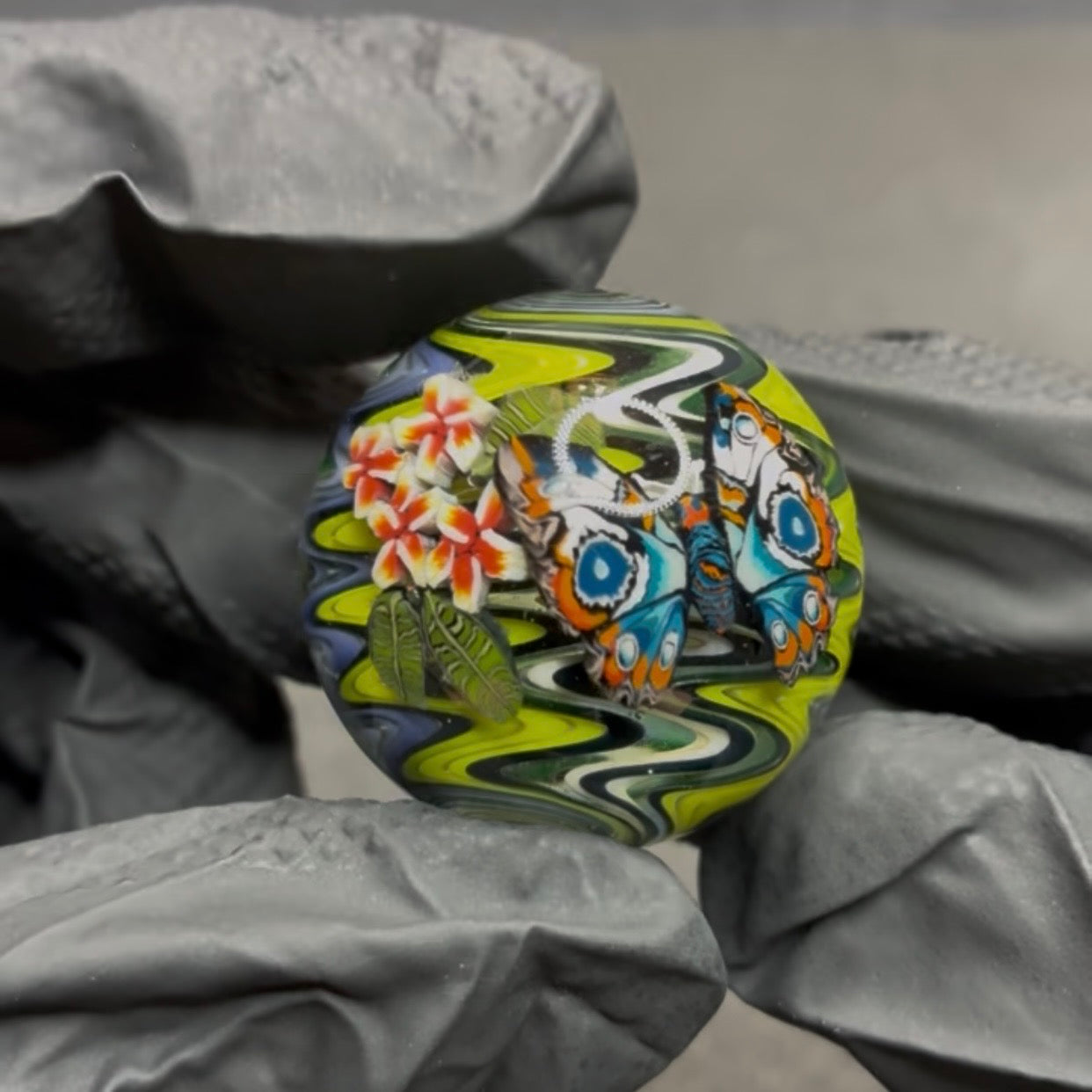 Stephen Boehme Butterfly Marble 1.3" #615