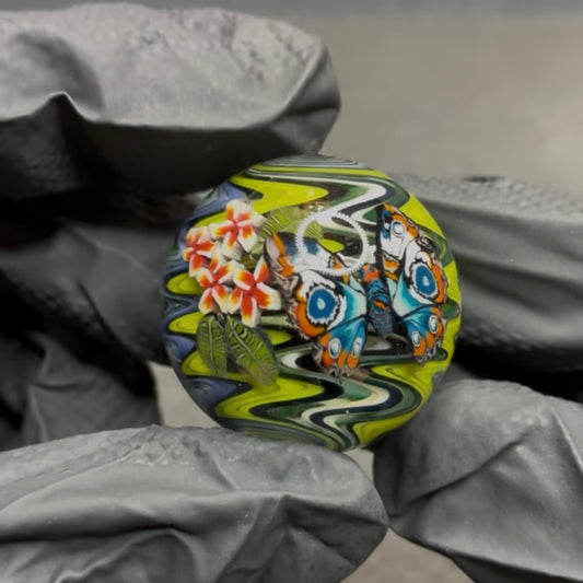 Stephen Boehme Butterfly Marble 1.3" #615