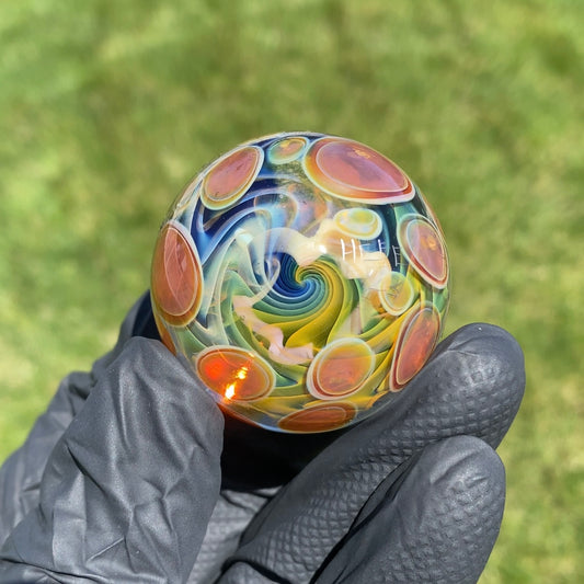 El Hefe Remy Schwartz Fume Flower Wig Wag Marble 1.8”